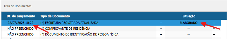 print do acesso rápido do sistema