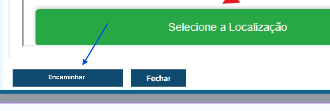 print mostrando o botão de encaminhamento